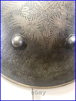 Rare engraved Indo Persian shield (sipar) +-1800