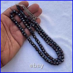 Red sea yemeni 99 Prayer Beads Yemen Natural Black Coral Yusr worry beads