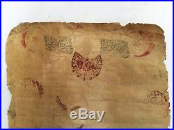 Roll ottoman Manuscript Miniature Painting with box