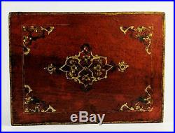 SAFAVID REVIVAL QAJAR PERSIAN Antique LACQUER WOOD BOX 19th Century