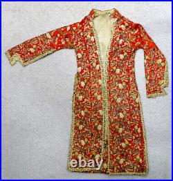 STUNNING! Original c1800's Ottoman ENTARI Turkish Robe EMBROIDERED TEXTILE