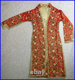STUNNING! Original c1800's Ottoman ENTARI Turkish Robe EMBROIDERED TEXTILE