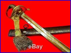 Scarce 19th C. European made Ottoman Turkish Officer's Sword + Tassel (Shamshir)