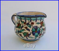 Set of 3 Vintage Jerusalem Armenian Pottery Iznik Dishes Ceramics Lot