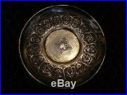 Six elaborate Persian or Indian silver cups Signature of artist
