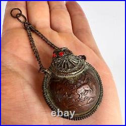 Snuff Flask Jewelry Women's Pendant Antique Fashion Collectibles Sculpture Gift