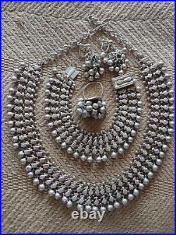 Sterling Silver Etruscan/Middle Eastern style jewelry set