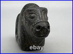 Stone Animal Statutes, bull Sculpture Near Eastern Ornamental Antique