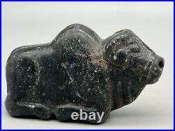 Stone Animal Statutes, bull Sculpture Near Eastern Ornamental Antique