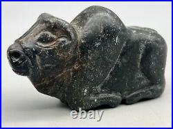 Stone Animal Statutes, bull Sculpture Near Eastern Ornamental Antique