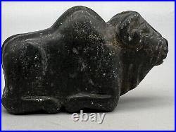 Stone Animal Statutes, bull Sculpture Near Eastern Ornamental Antique