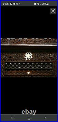 Syrian Mother Of Pearl Inlaid Corner Cabinet