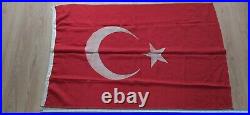 Turkish Ottoman Empire Turkey WW1 Battle Soldier Flag Very RARE