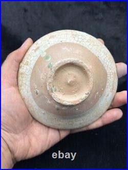Unique Antique Genuine Intact Islamic Kashan Ceramic Bowl 13th century AD
