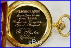 Unique gold&Diamonds Chronograph watch by Patek Philippe's director Jean Pfister