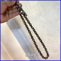 Unique old 33 Prayer Beads amber worry beads Yemen Natural Black Coral