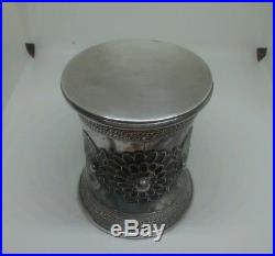 Unusual Antique Heavy Solid Silver & Enamel Ottoman Beaker 201 Grams