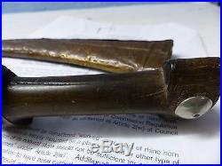 Very Interesting Old Dagger Faux Rhino Handle Persian Mughal Interest -rare