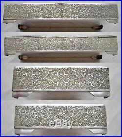 Very Fine Middle Eastern Persian Isfahan Russian Solid Silver Islamic Box 410 gr
