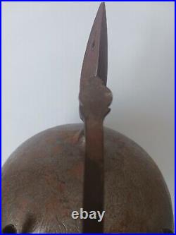 Vintage Antique Ceremonial Islamic Persian Helmet Engraved