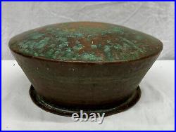 Vintage Antique Middle Eastern Hand-Forged Copper Cauldron / Pot