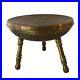 Vintage Brass Foot Warmer Persian Turkish India Brass Stool Engraved 3 Leg BOHO