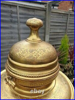 Vintage Brass Turkish Brazier
