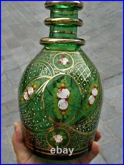 Vintage Glass Decanters Islamic/Persian Shah Mozaffar ad-Din Shah Qajar