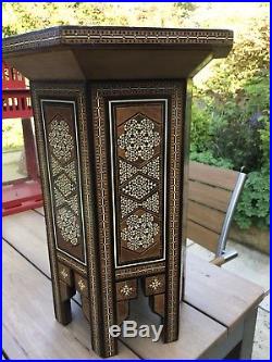 Vintage Inlaid Islamic Table