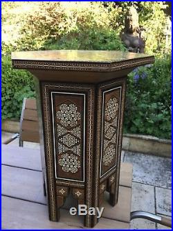 Vintage Inlaid Islamic Table