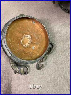 Vintage Metal Water Vessel Egyptian 12 1/2 Bronze Wash