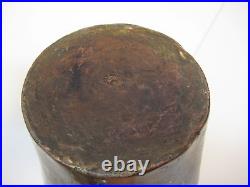 Vintage Middle East Turkish Hand Hammered Copper Urn Jug Pot, Marked, 11 Tall