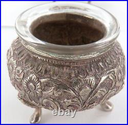 Vintage Middle Eastern / Islamic. 800 Silver Salts / Condiment Pots