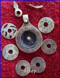 Vintage Moroccan Islamic Astrolabe Pendant Functional Beautiful