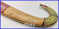 Vintage Moroccan Polished Stone & Marble Dagger