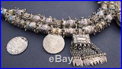 Vintage Omani Silver Necklace with Koran Box & Maria Theresia Marriya Mardusa