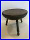 Vintage Turkish Middle Eastern Hand Chased Brass Stool / Foot Warmer, Marked