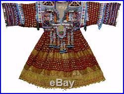 Vintage afghanistan ethnic traditional dress costume Nomaden afghan kleid No-2