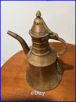 Vintage copper turkish Middle eastern coffee urn pitcher