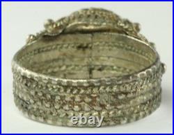 Vtg Antique Israel Eilat Sterling Silver Ring Size 9