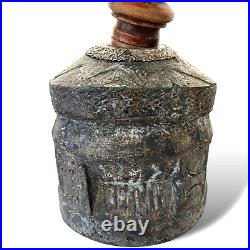 Vtg Eastern (Bedouin) Coffe Bean Mortar/Pestle (Mihbaj) Wood Syria Damascus 26