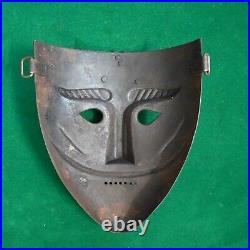 Vtg iron islamic anatolia ottoman turkish men war mask kulah khud helmet