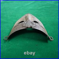 Vtg iron islamic anatolia ottoman turkish men war mask kulah khud helmet