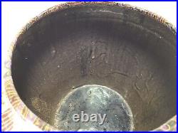 W58 Vintage Antique Classic Circa Mid Century Middle Eastern Art Style Clay Pot