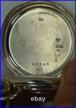 WOW! One of a kind antique Ottoman silver&enamel Ocean pocket watch c1890'a