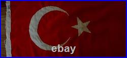WWI Ottoman Empire Turkey Rare Very Large Battle Flag Turkish