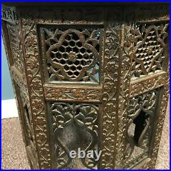 Well Carved Decorative Middle Eastern Side Table