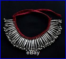 Yemenite Vintage Yemeni Necklace Antique East Yemen Silver Labbah Choker Jewelry
