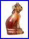 ZURQIEH -ad16316- ANCIENT EGYPT. BEAUTIFUL CARNELIAN CAT WITH GOLD RING. 1250 B