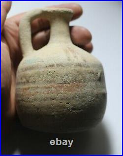 ZURQIEH -as23782- ANCIENT IRON AGE TERRACOTTA JUG. 800 700 B. C